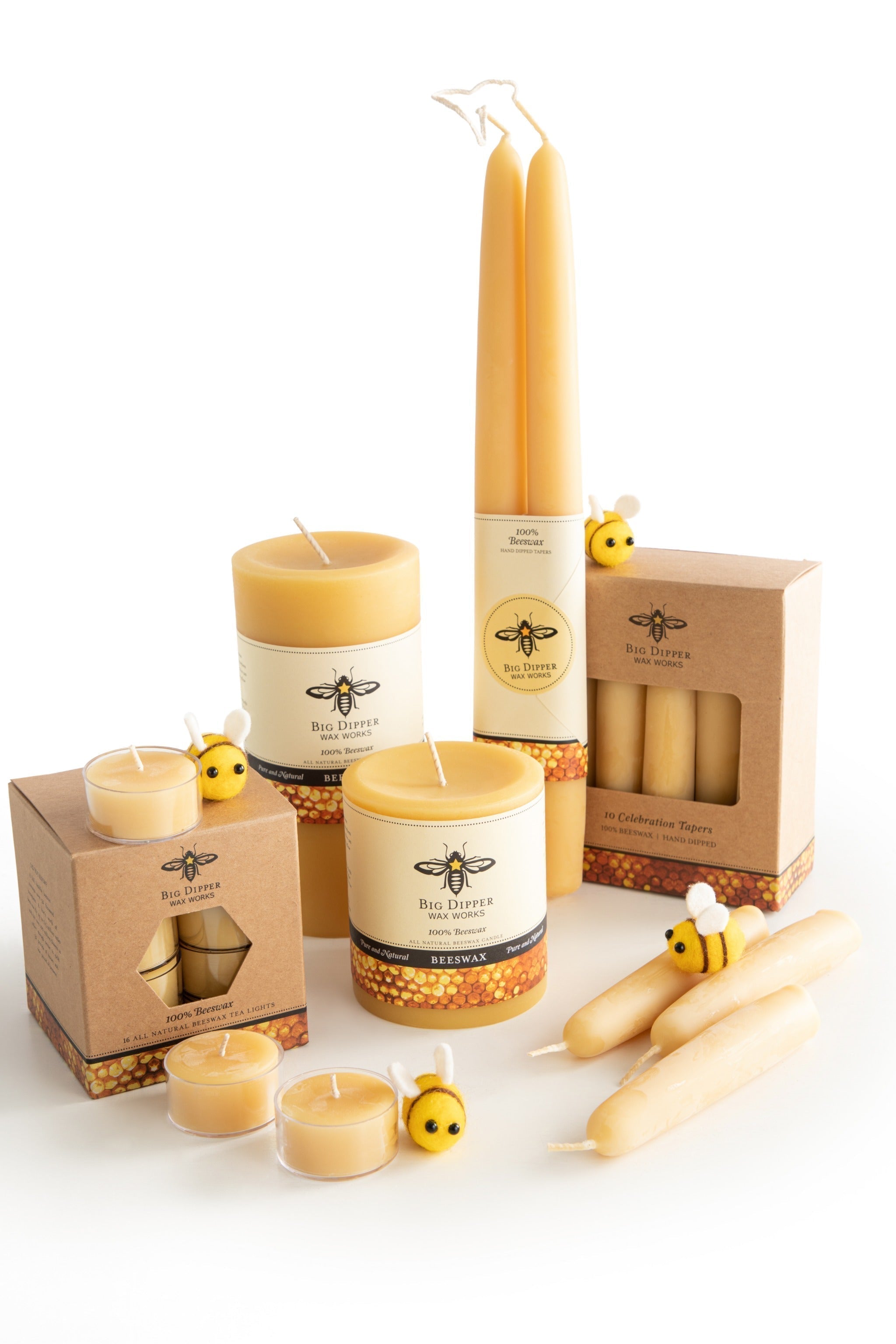100% Pure Organic Beeswax Candles